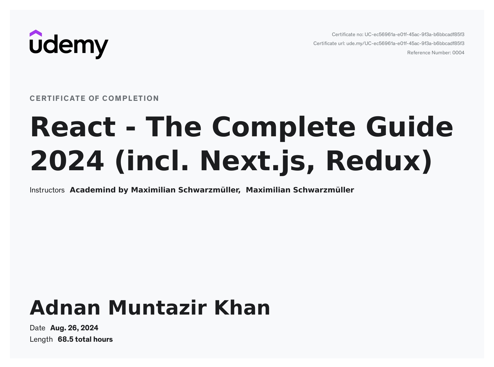 React - The Complete Guide 2024 (incl. Next.js Redux)